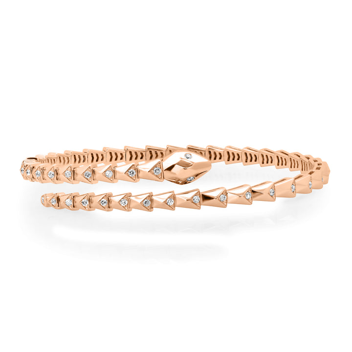 Snake Diamond Flexi Bangle