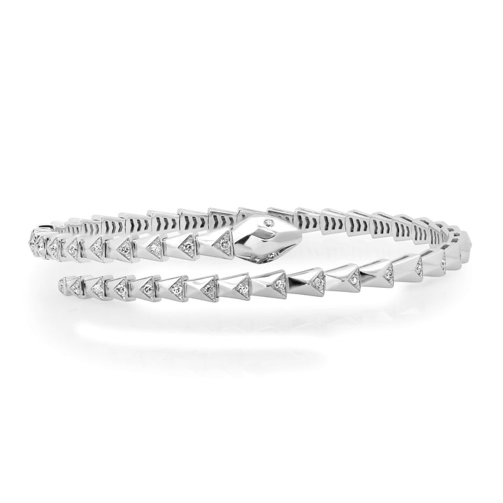Snake Diamond Flexi Bangle