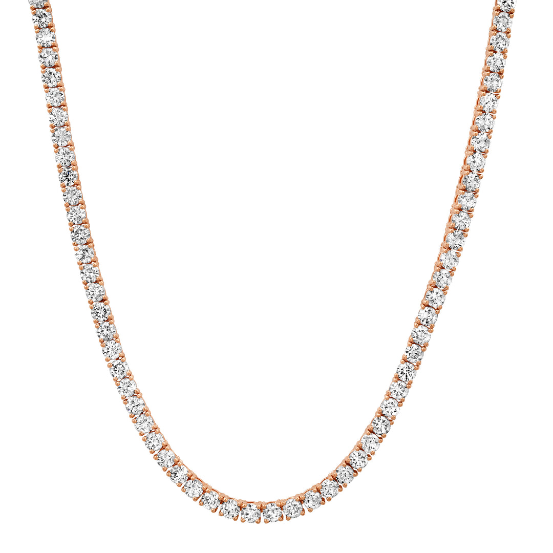 2.7mm 8-pointer diamond tennis necklace
