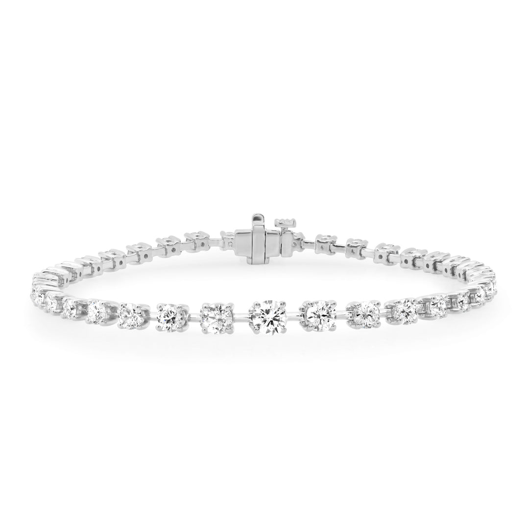 30-Pointer Graduated Diamond-Bar Bracelet