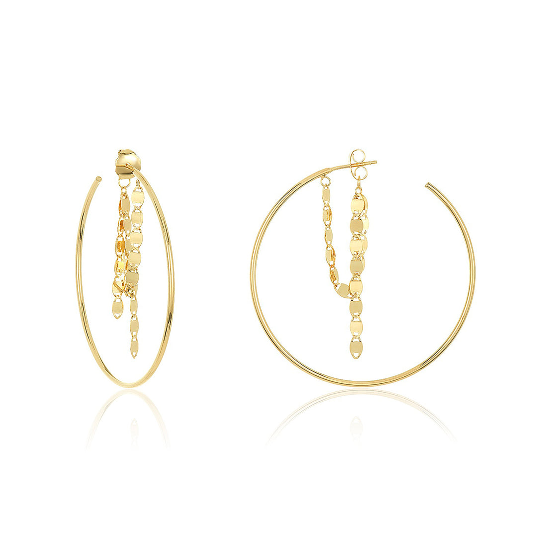 14K Gold Hoop Earrings