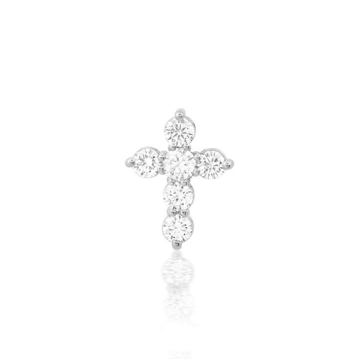 30-Pointer Mini Diamond Cross Pendant