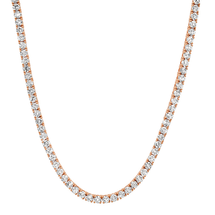 2.7mm 8-pointer diamond tennis necklace