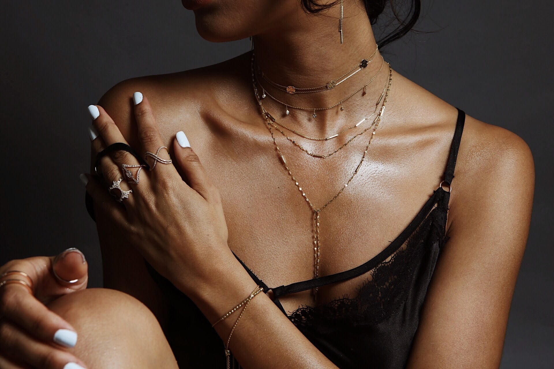 ORR☆Hoop Ring Necklace Illusion O Ring Choker - ZenJumps Chainmaille