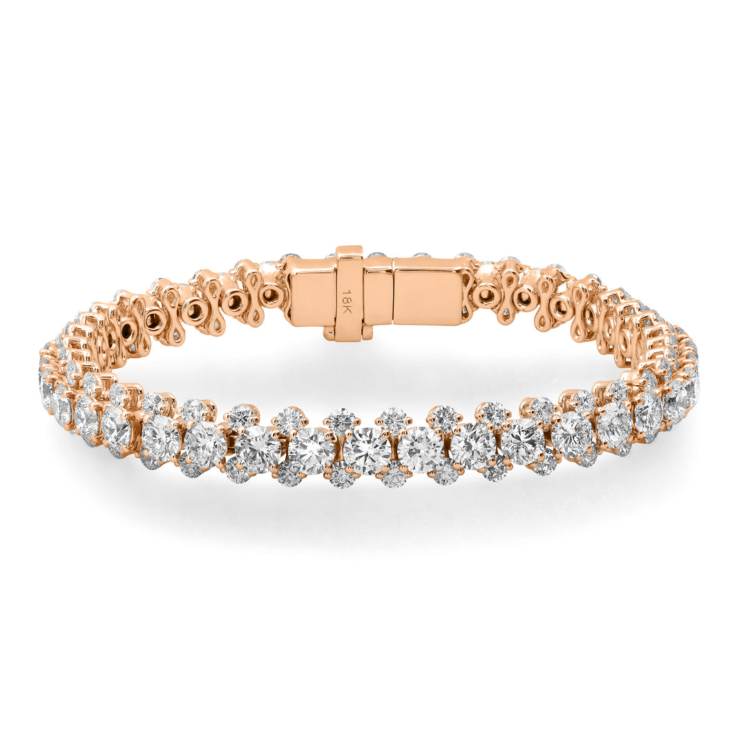 4.2MM 30-Pointer Eternal Brilliance Diamond Cascade Bracelet