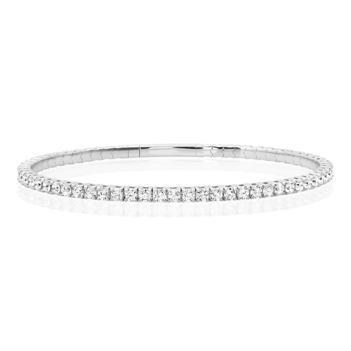 2.3MM 5-Pointer Diamond Flexi Bangle