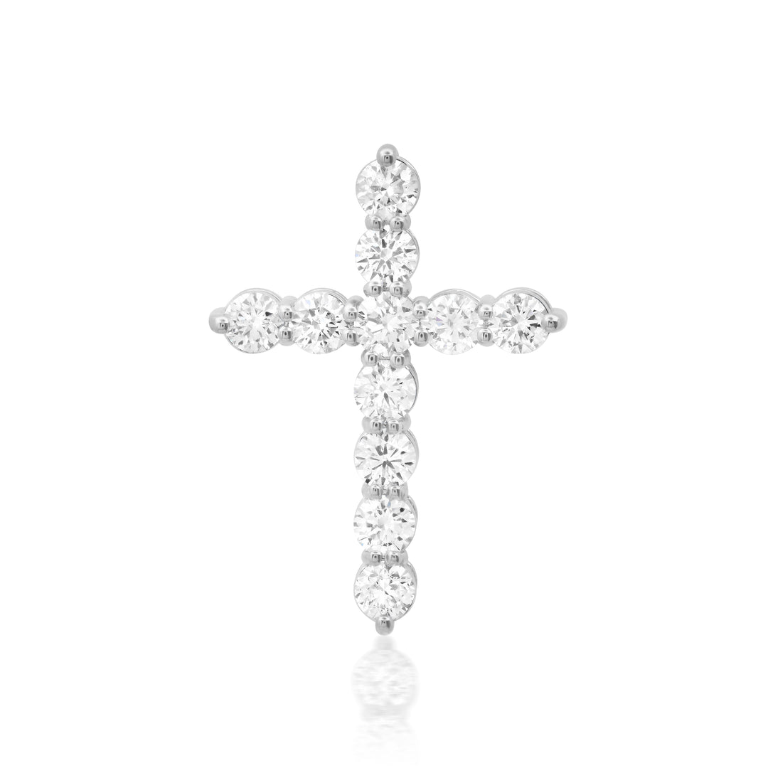 30-Pointer Diamond Cross Pendant