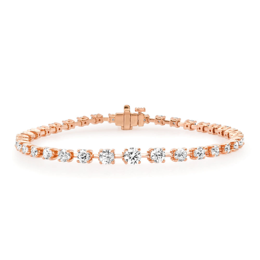 30-Pointer Graduated Diamond-Bar Bracelet