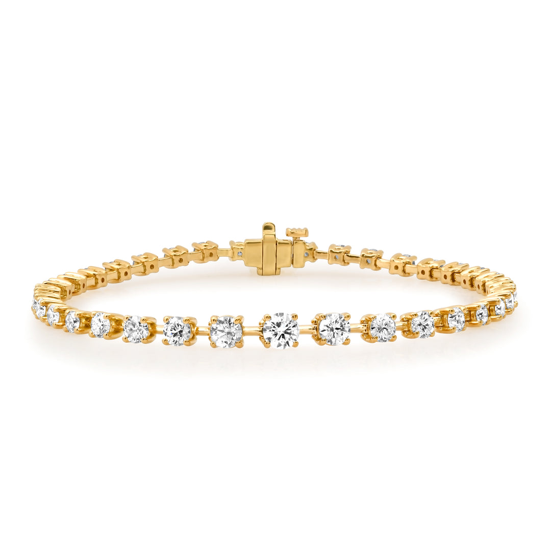 30-Pointer Graduated Diamond-Bar Bracelet