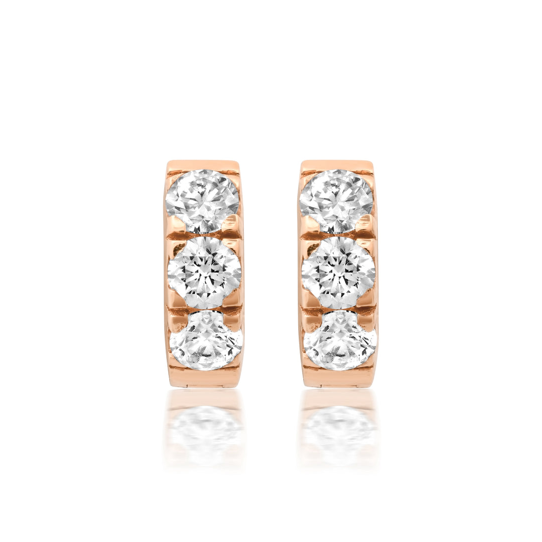 3.8MM 23-pointer Diamond Huggies