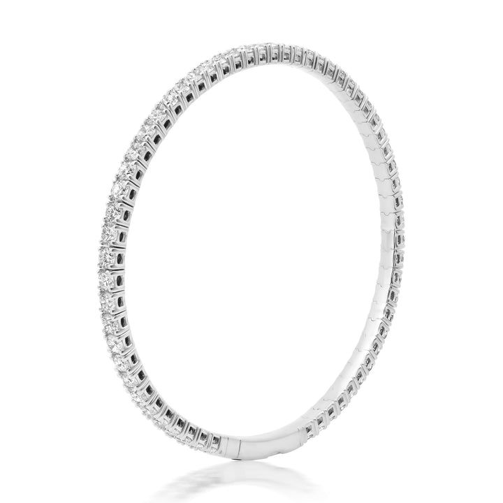 2.4MM 6-Pointer Diamond Flexi Bangle