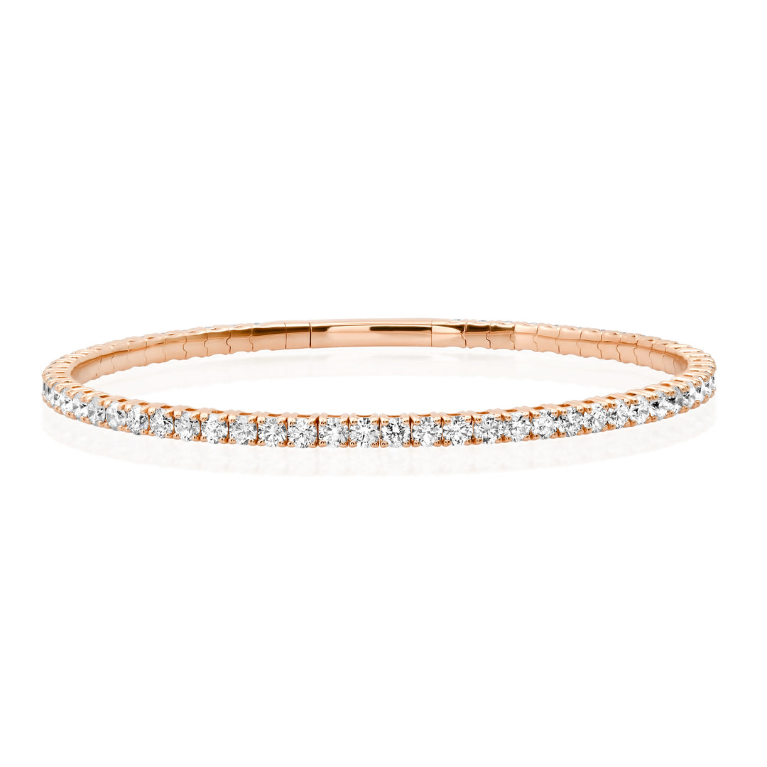 2.4MM 6-Pointer Diamond Flexi Bangle