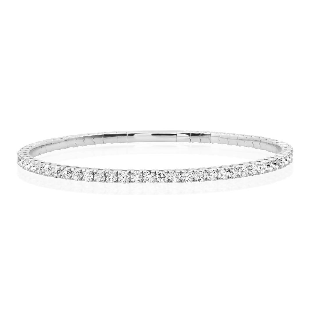 2.4MM 6-Pointer Diamond Flexi Bangle