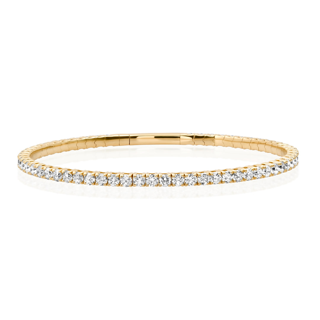 2.4MM 6-Pointer Diamond Flexi Bangle