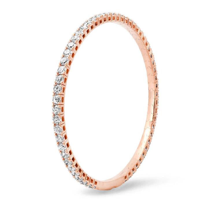 2.7MM 8-Pointer Diamond Flexi Bangle