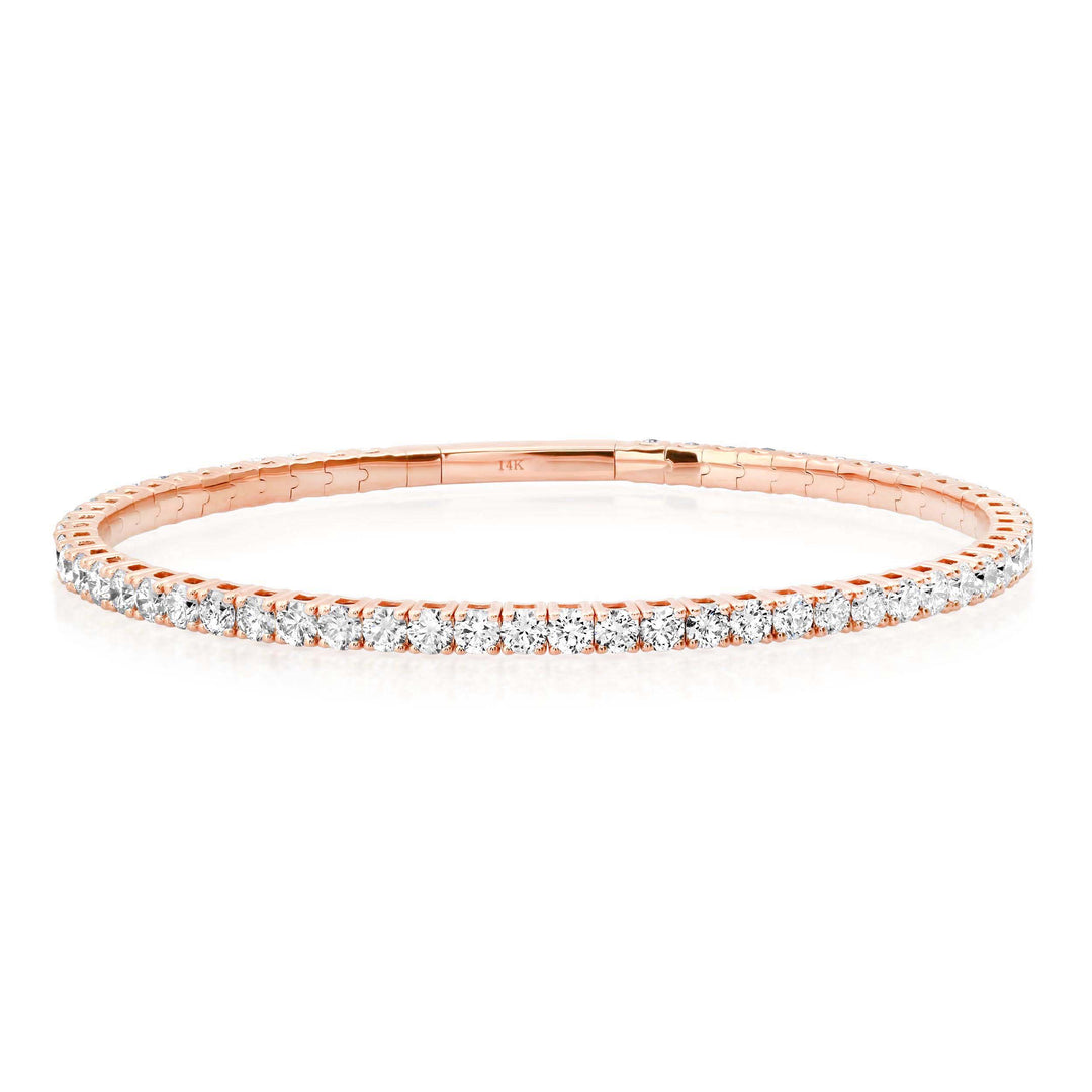 2.7MM 8-Pointer Diamond Flexi Bangle