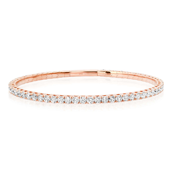 2.7MM 8-Pointer Diamond Flexi Bangle
