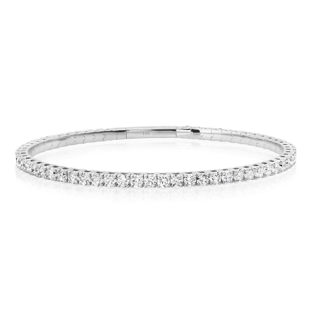 2.7MM 8-Pointer Diamond Flexi Bangle