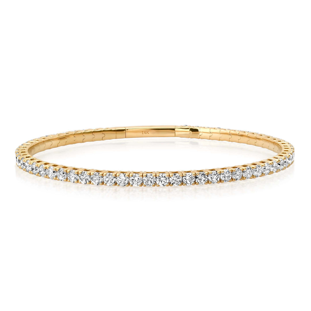 2.7MM 8-Pointer Diamond Flexi Bangle