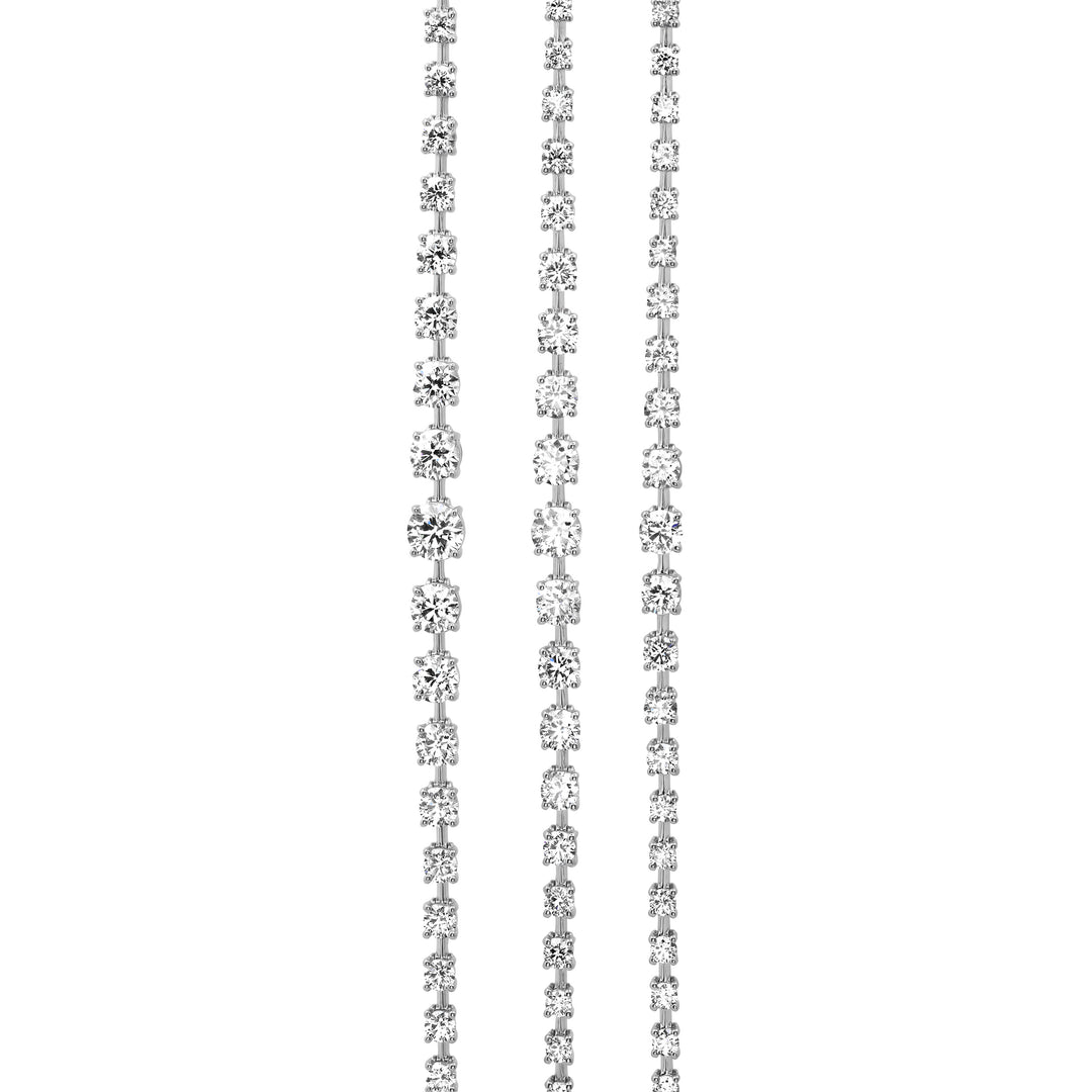 75-Pointer Graduated Diamond-Bar Bracelet