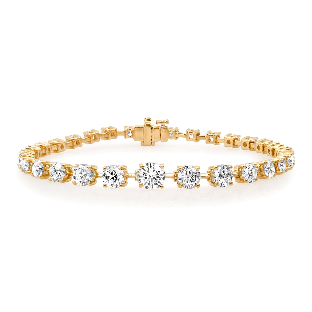 75-Pointer Graduated Diamond-Bar Bracelet