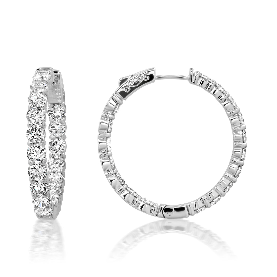 3.8MM 23-pointer Small Size Diamond Hoops