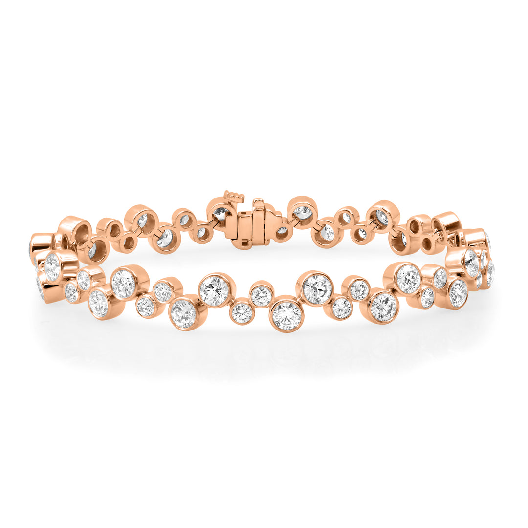 Zig Zag Diamond Cascade Bracelet