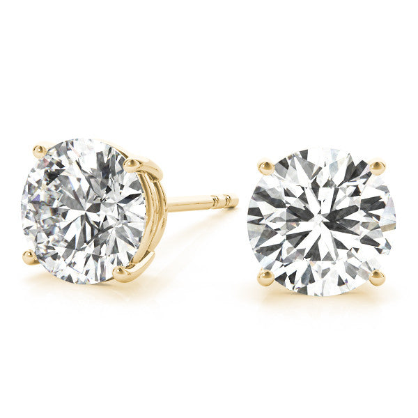 Lab Grown Diamond Stud Earrings Round 0.25 ct. tw.  - 4-Prong Basket