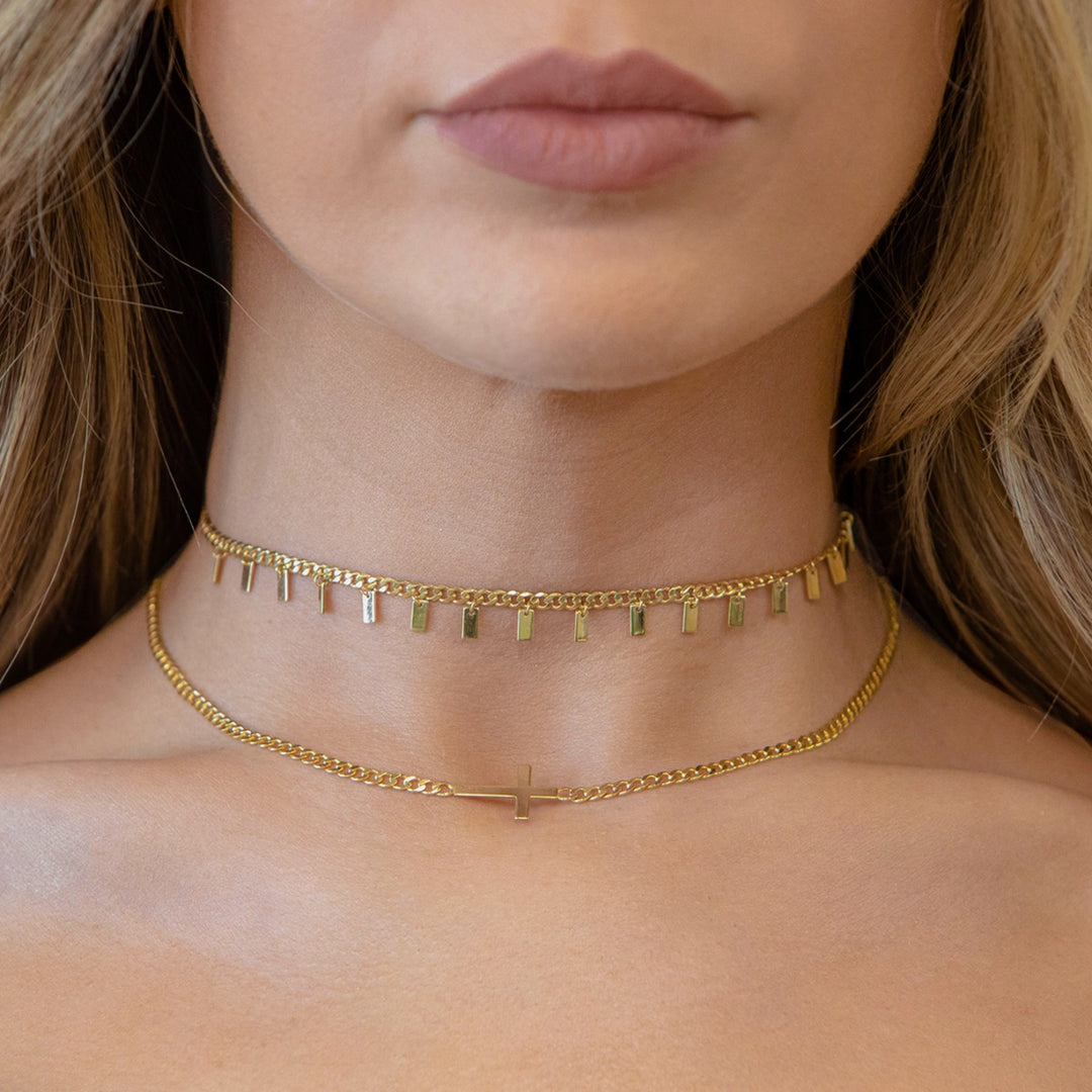 Cuban Cross Choker