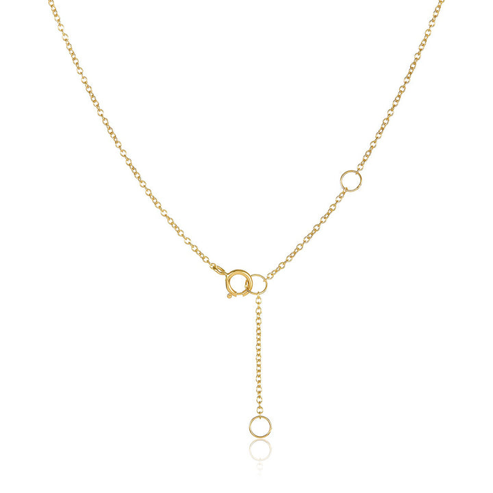 18k Solid Yellow Gold Diamond Cross Necklace Pendant