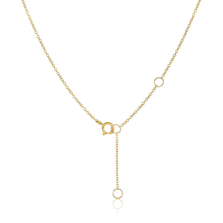 18K Gold Diamond Ice Drip Necklace Pendant
