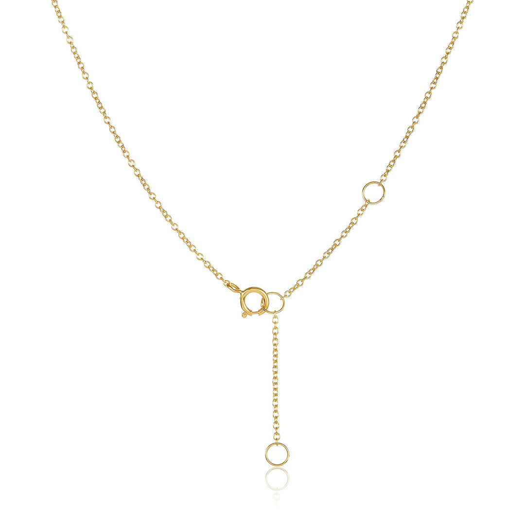 18K Gold Diamond Octagon Necklace Pendant