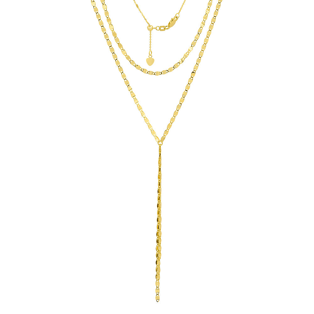 Valentino Double Strand Drop Necklace