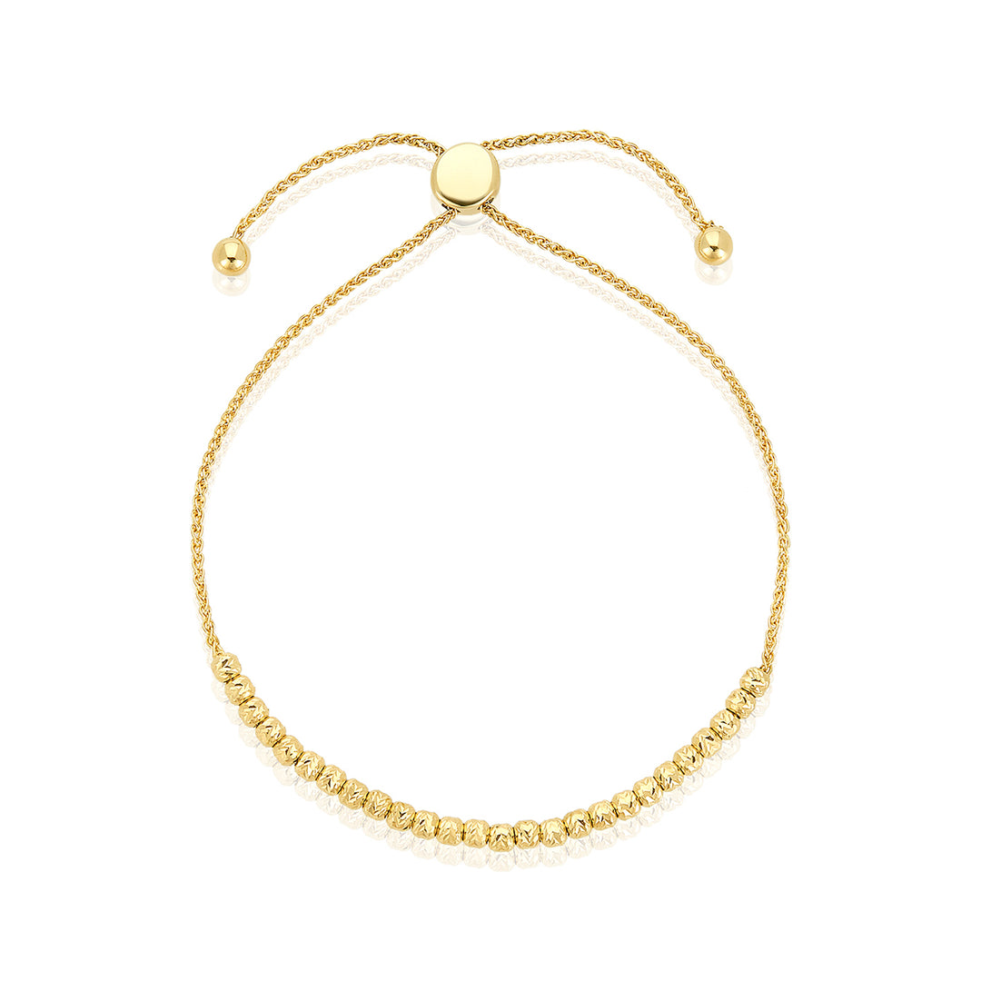 14K Gold Diamond-Cut Bracelet