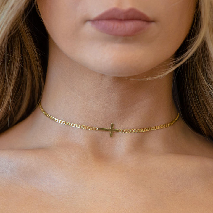 Cuban Cross Choker