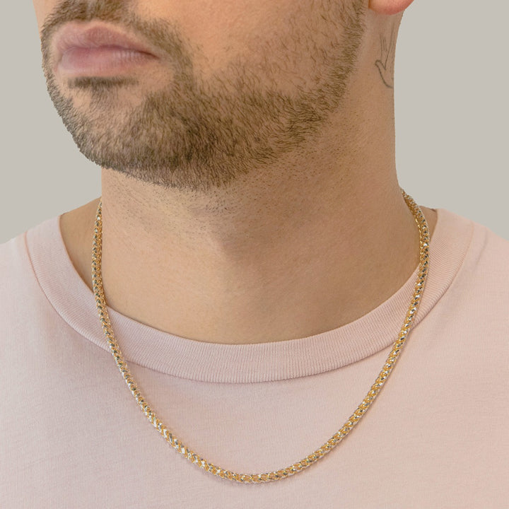 4MM Two Tone Franco Chain - 14K