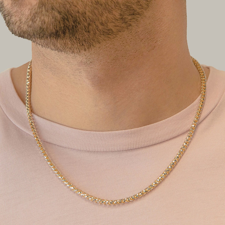 5MM Two Tone Franco Chain - 14K