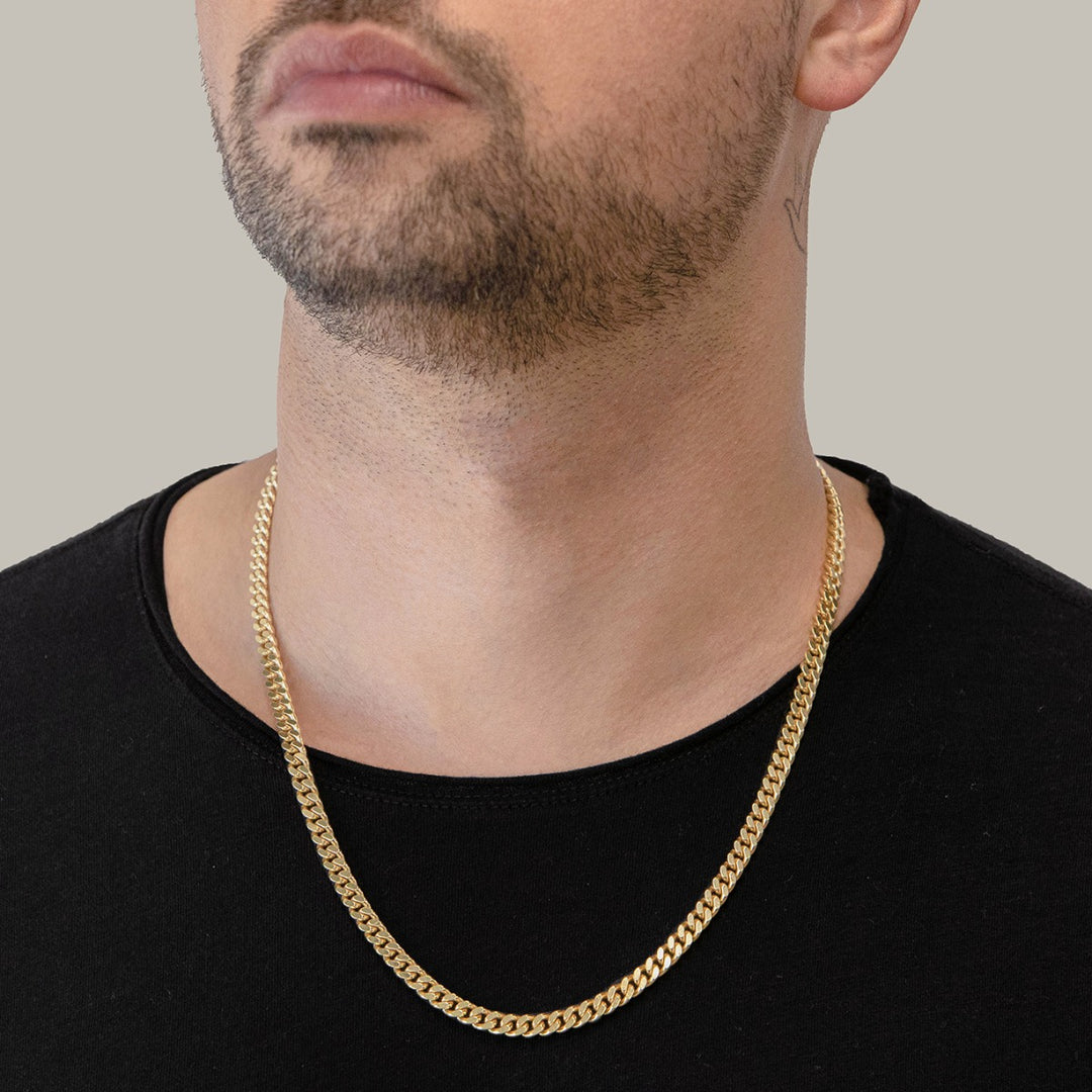 5MM Flat Curb Cuban Link - 14K