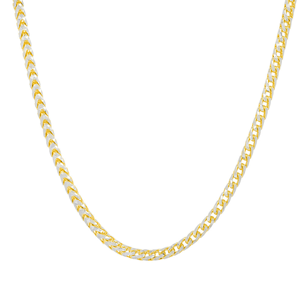 3MM Two Tone Franco Chain - 14K