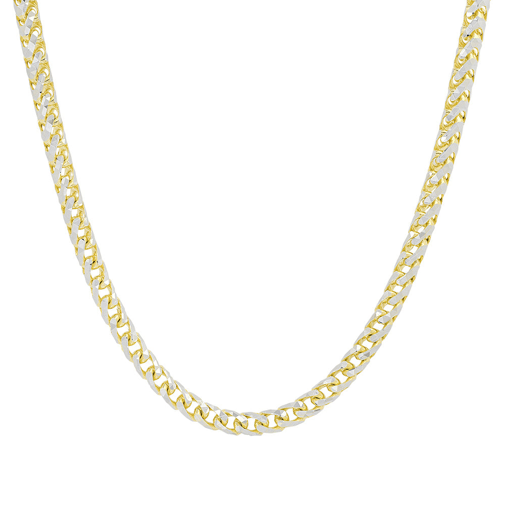 4MM Two Tone Franco Chain - 14K